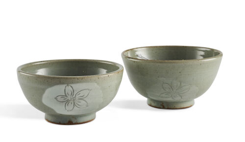 Two 19th Century Japanese Celadon Bowls