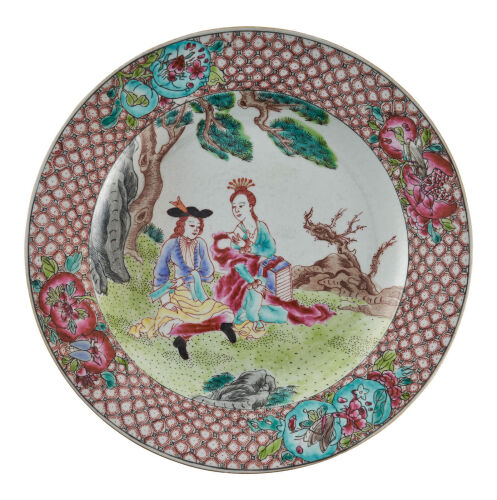 A Chinese Famille Rose Plate