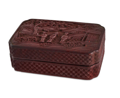 A 19th Century Chinese Cinnabar Lacquer Rectangular Box