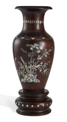 An Early-20th Century Chinese Wood Vase