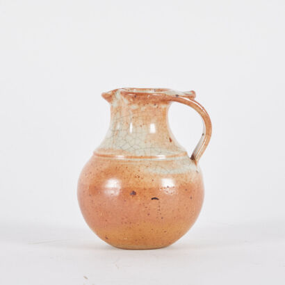 A Chris Cockell Crackle Glaze Jug
