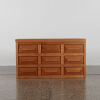 A Mid-Century Blanket Box With Geometric Panelling