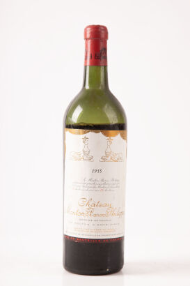 (1)1955 Chateau Mouton Rothschild, Pauillac