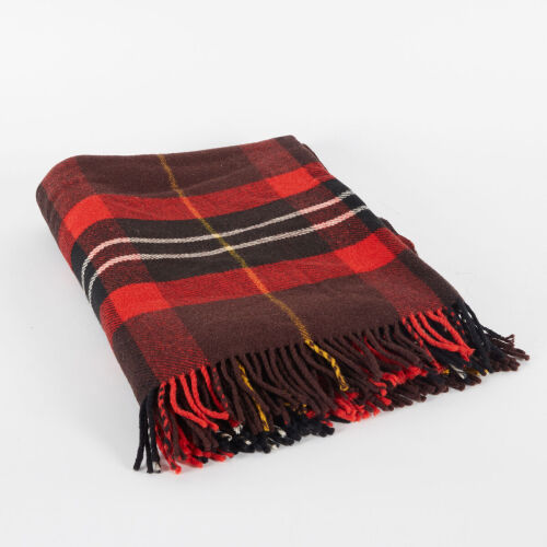 A New Zealand Wool Plaid Blanket