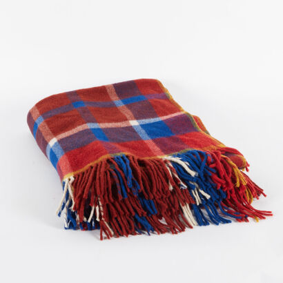 A New Zealand Wool Plaid Blanket