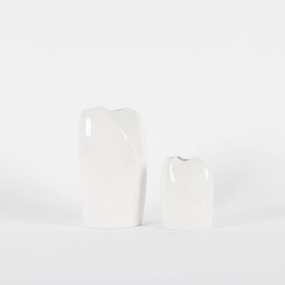 A Pair Of Arabia Vases Made In Finland