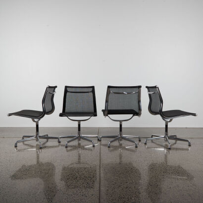 A Set Of Four Herman Miller Style Chairs for Eames