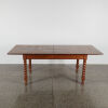 An Early 1900s Antique Dutch Teak Extendable Dining Table By N.V Tokohandel - 2