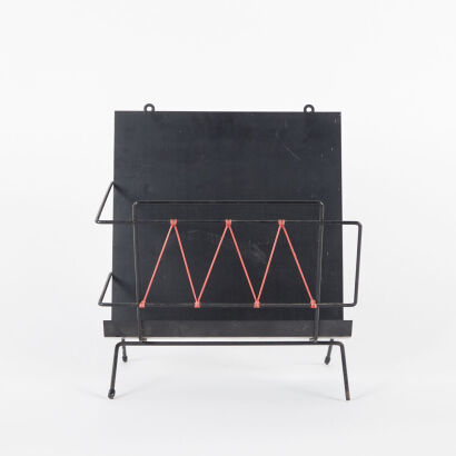 Mid Century French Wire Magazine Rack
