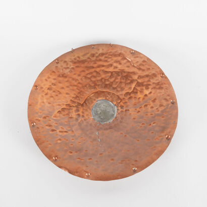 A Decorative Beaten Copper Wallhanging