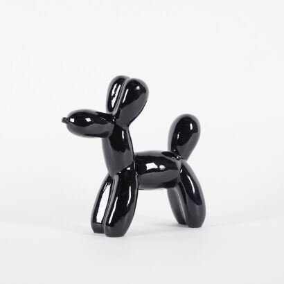 A Jeff Koons Style Black Balloon Dog