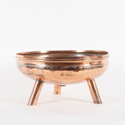 A Polished Copper Plant Pot