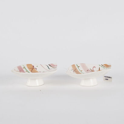 Two Japanese Enamelled 'Floral' Dishes