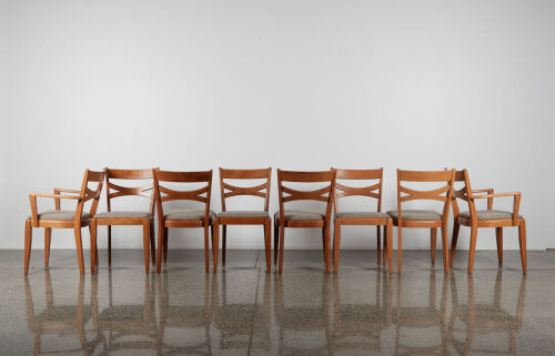 A Suit Of Mid-Century Modern Heywood Wakefield Dining Chairs