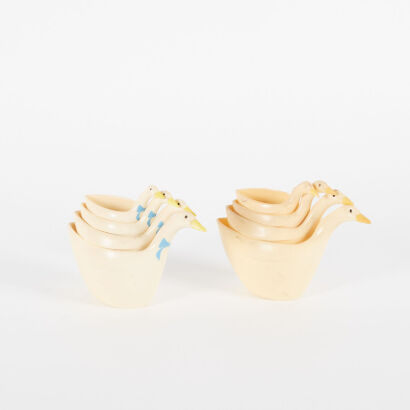 A Pair Of Vintage Duck Measuring Cups
