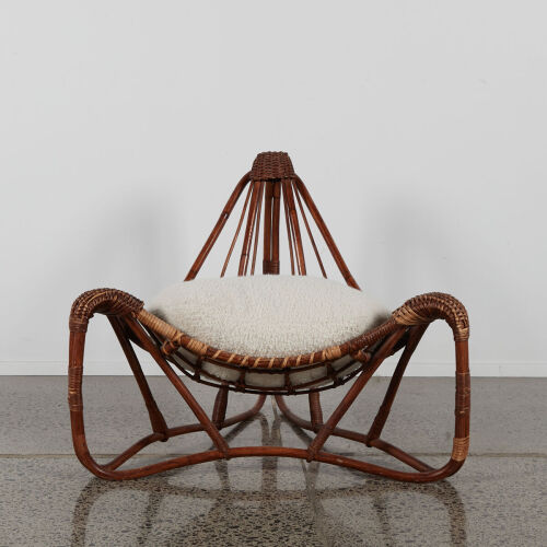A Low Sculptural Chair In The Style Of Rolt Abraham
