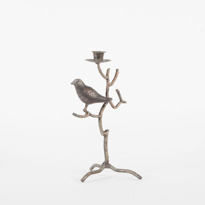 A Bird On A Branch Candle Holder