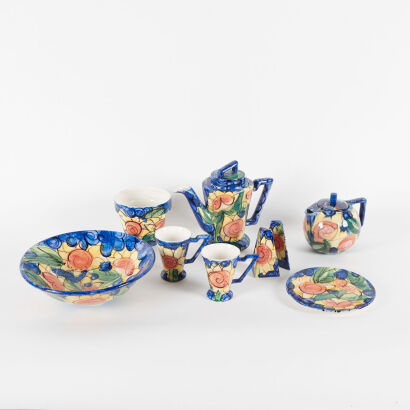 A Selection Of Eight Stage Artware Ceramics