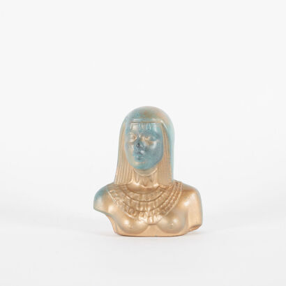A Ceramic Egyptian Bust