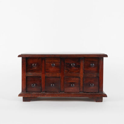 A Small Vintage Apothecary Set Of Drawers