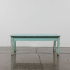A Small Rustic Timber Table Painted Blue
