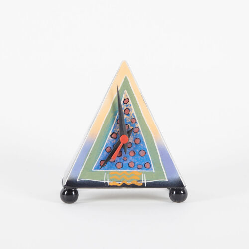 A Brendan Adams New Zealand Colourful Pottery Clock
