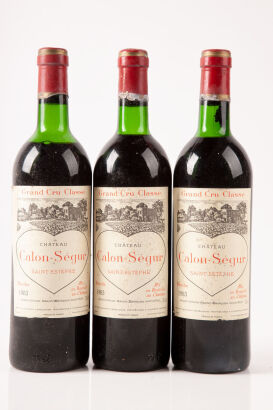 (3) 1983 Chateau Calon Segur, St Estephe