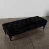 A Black Velvet Ottoman - 2