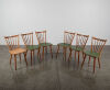 A Suit Of Six Mid-Century Spindle Back Chairs - 2