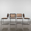 A Set Of Four Vintage Marcel Breuer Style Dining Chairs