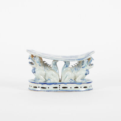 A Chinese Blue and White 'Dragon' Pillow