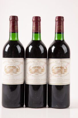 (3) 1981 Chateau Margaux, Margaux