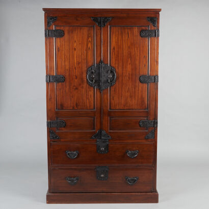 An Old Korean Wooden Cabinet