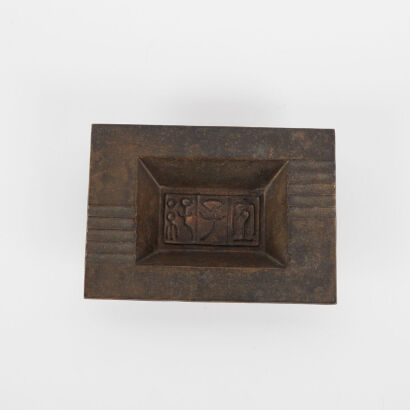 A Vintage Japanese Nambu Tekki Style Ashtray