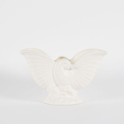 A Large Crown Lynn Nautilus Shell Vase