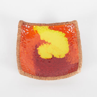 A Glazed Pottery Platter