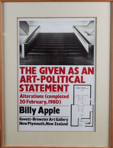 Billy Apple, Alterations Complete