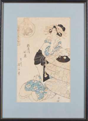 A Japanese Ukiyo-E Prints of Hideyama