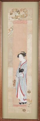 A Japanese Meiji Period 'Figural' Painting