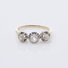 Vintage, 18ct Yellow Gold, Three Stone Diamond Ring