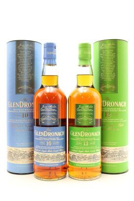 (1) Glendronach 10 &12 Year Old - 'Luke Skywalker' & 'Yoda' Single Malt Scotch Whisky (Danish Bottling), Sold as one lot