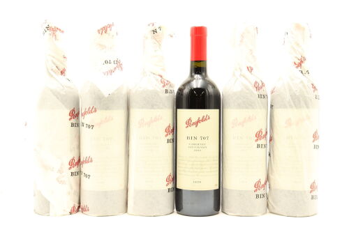 (6) 2002 Penfolds Bin 707 Cabernet Sauvignon, South Australia [JR18] [JO96]