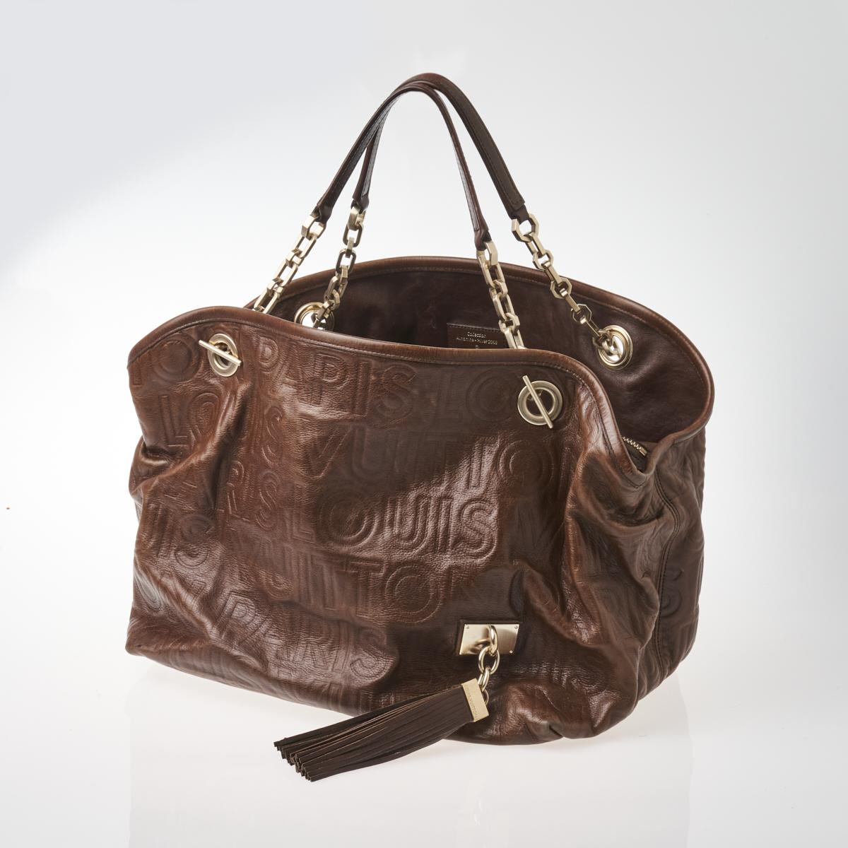 Louis Vuitton Limited Edition Chocolate Leather Paris Souple