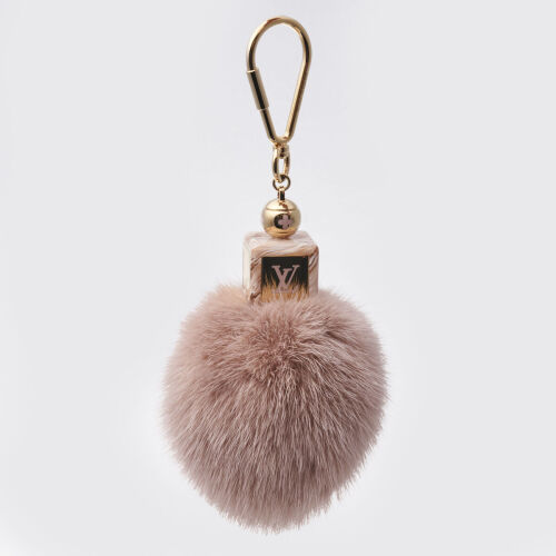 Louis Vuitton Blush Pink Mink Bag Charm