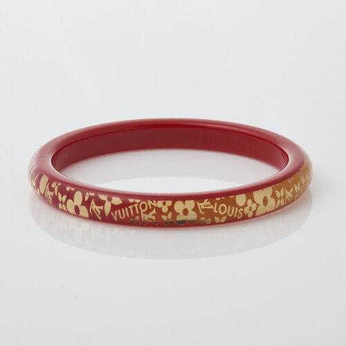 Louis Vuitton Thin Red Tropical Cocktail Bangle