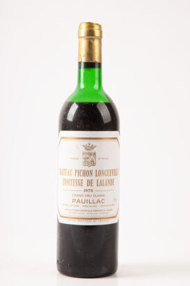 (1) 1978 Chateau Pichon Longueville Comtesse de Lalande, Pauillac