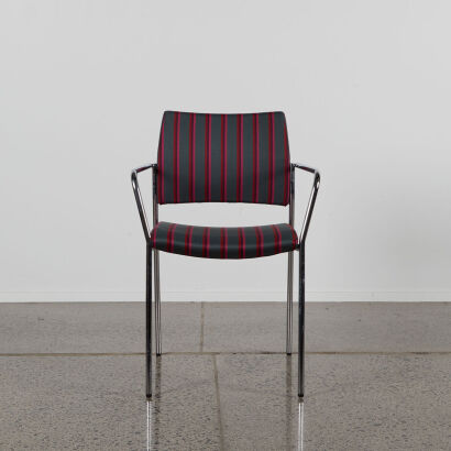 A Stripe Wool Gregory Trial Zebo Occasional Chair