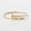 9ct Gold and Diamond Bangle