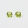 One Pair of Matched Cushion Cut Peridots. TW 3.12ct