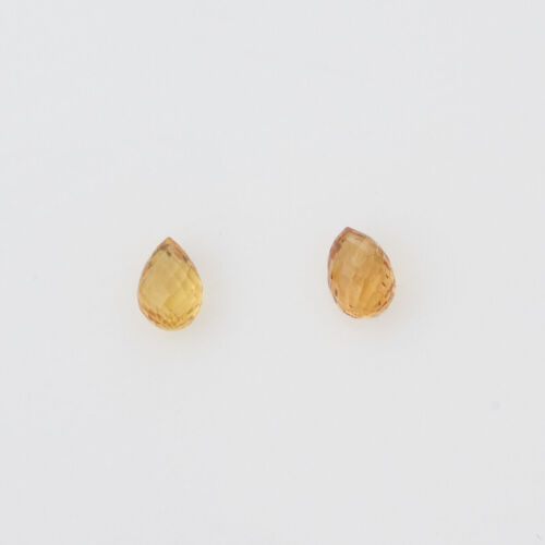 One Pair of Matched Yellow Sapphires. TW 1.35ct